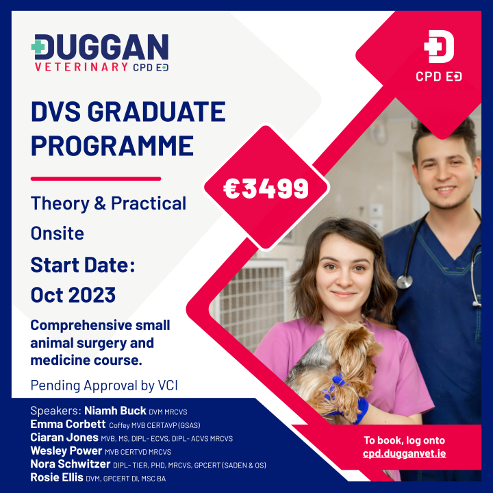 Duggan Veterinary Graduate Programme beginning Oct 2023 