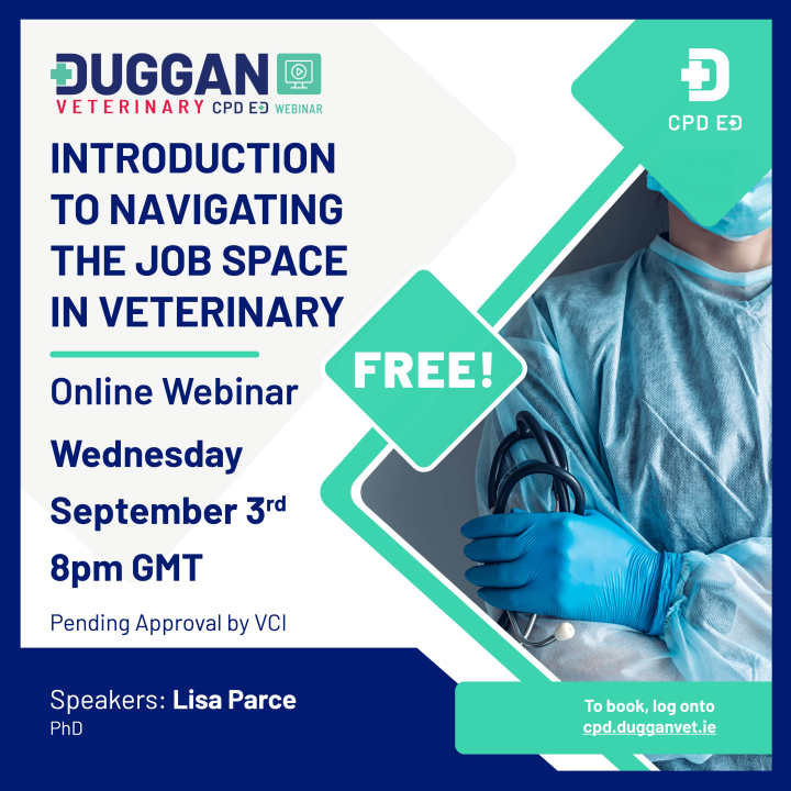 Webinar: Introduction to navigating the job space in veterinary medicine with Lisa Parce 